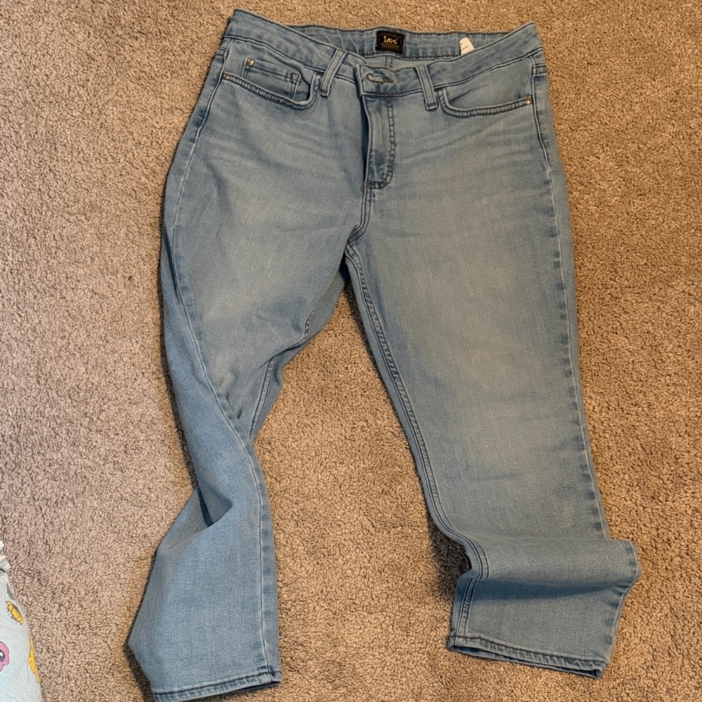 Lee Women's Light Blue Straight Leg Jeans